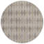 Tapis d'intérieur rond antidérapant rond 8 'beige taupe et brun