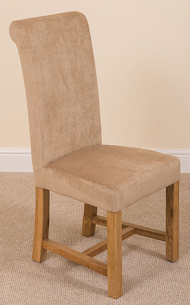 Jasia 51cm H Polyester Upholstered Side Chair, Beige