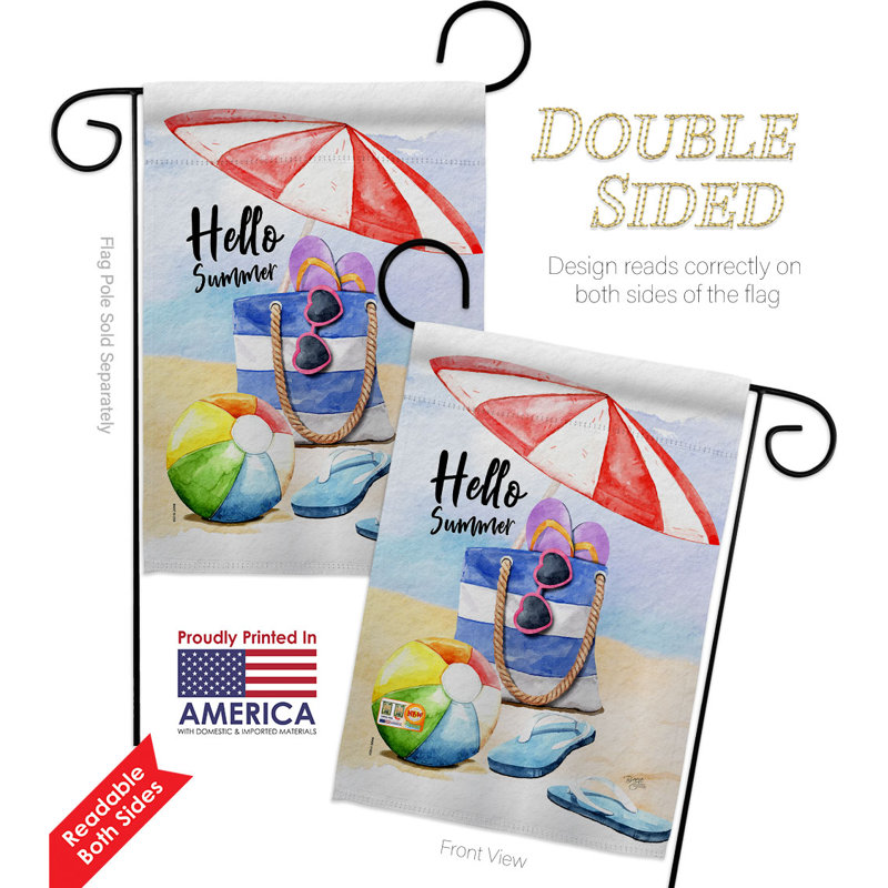 Double Sided 18.5'' H x 13'' W Polyester Garden Flag