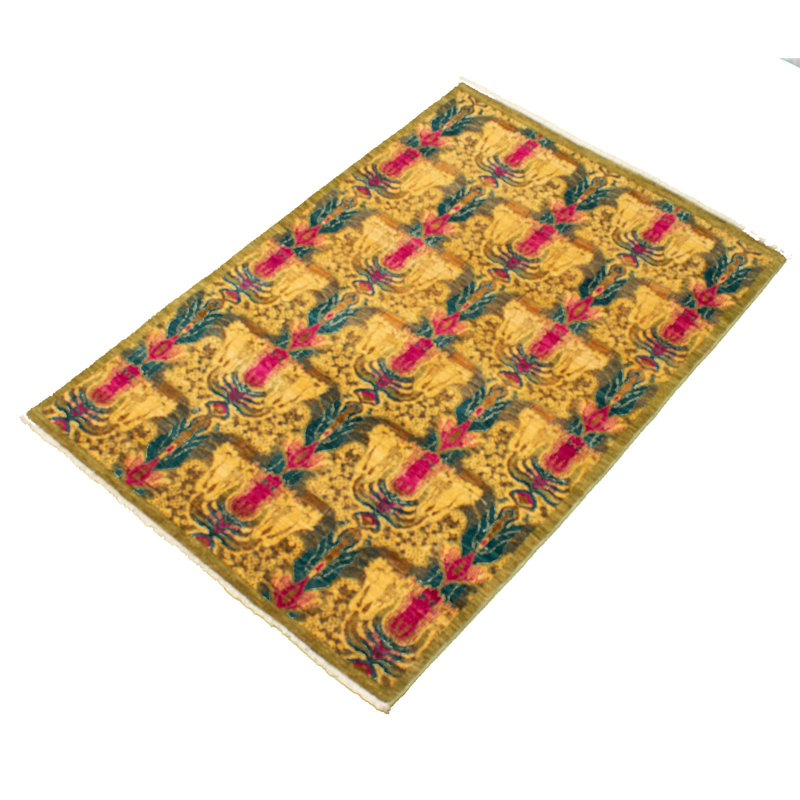 Cassie-Mai One-of-a-Kind 4'2" X 6'2" New Age Wool Area Rug in