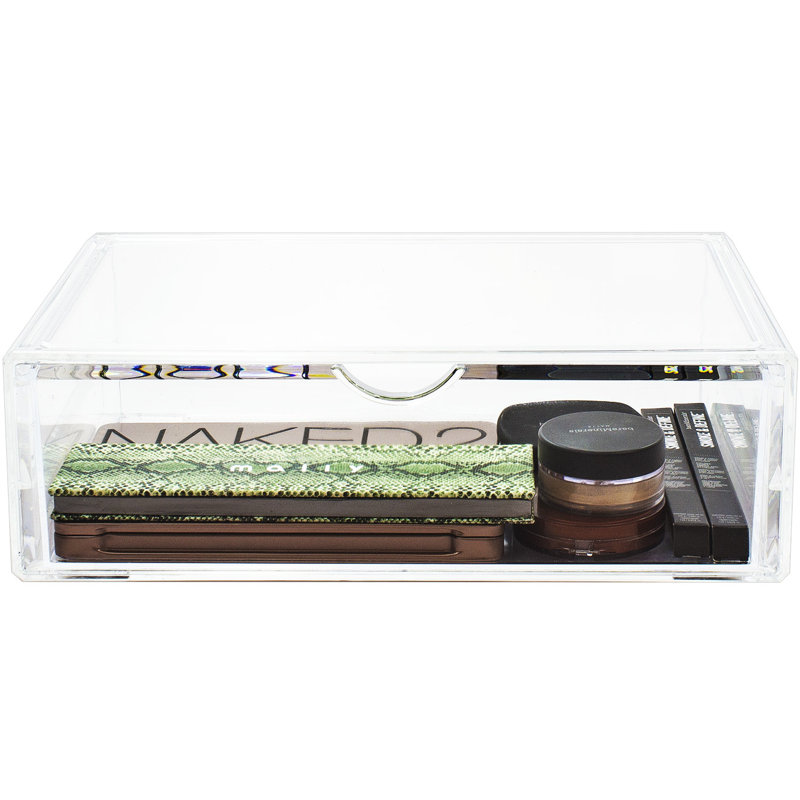 Sorbus Sorbus Single Cosmetic Acrylic Drawers for Organizing, Stackable, Large in Clear