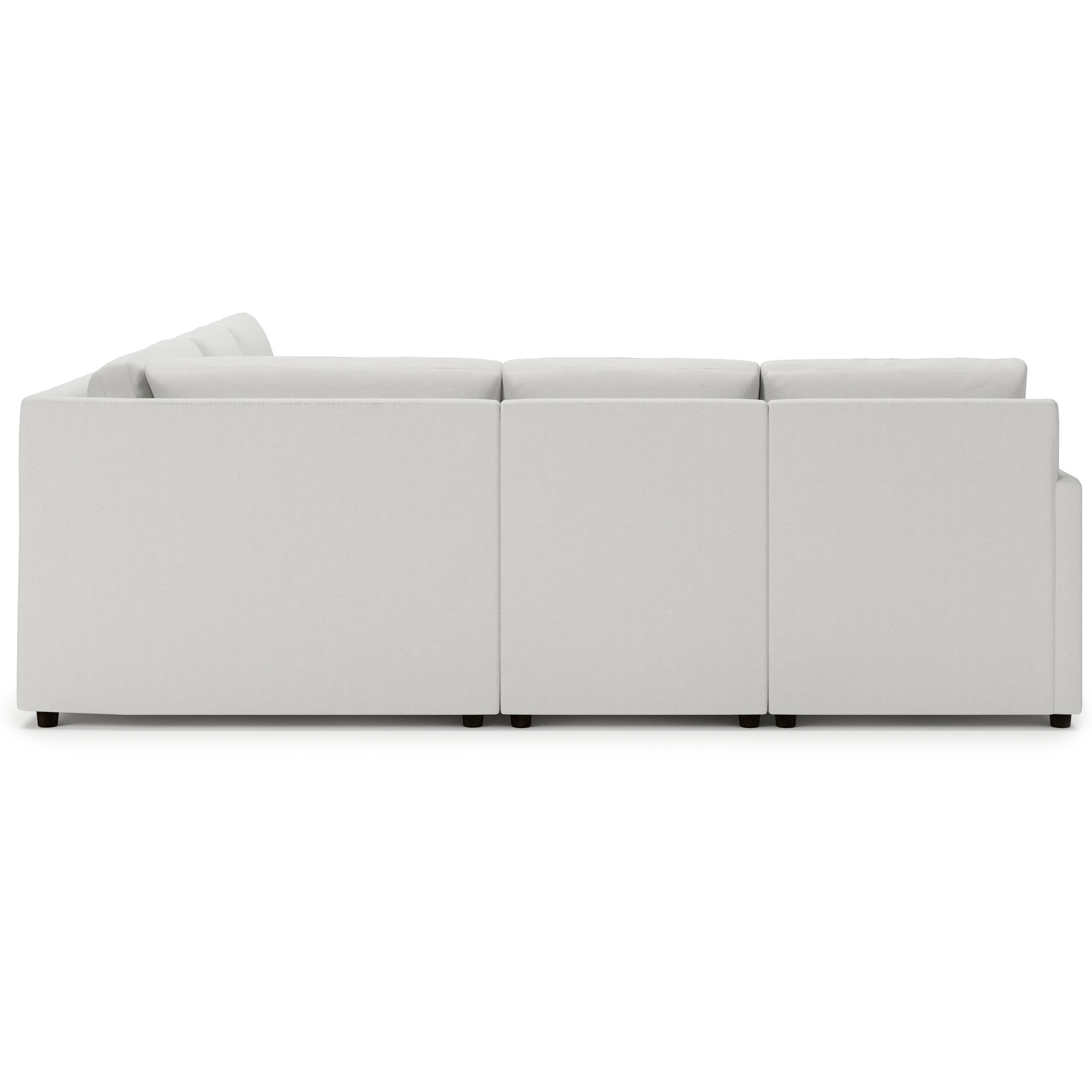 Damari 108" 5 - Piece Modular Wedge Corner Sectional, Macarena Beige Basketweave