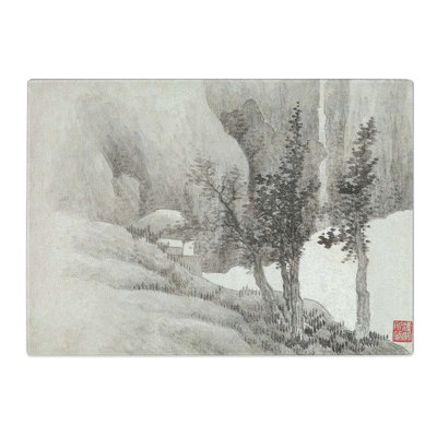 Tempered Glass View of the Trees by Gong Xian Chopping Board