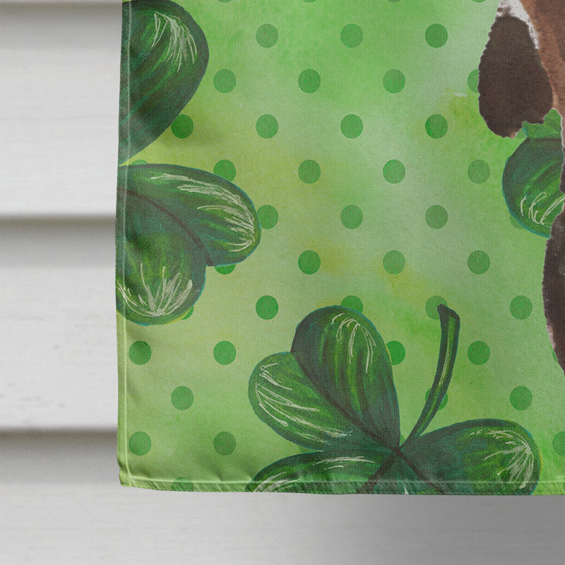 40 x 28 po en polyester à 2 côtés de la st patrick drapeau maison, Teckel chocolat