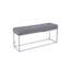 Banc rembourré chromé Aveline