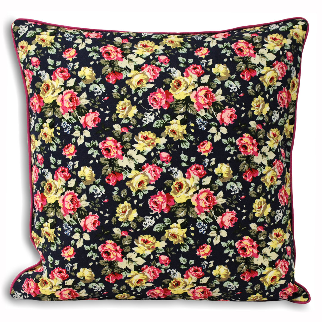 Floral Square Cushion Cover