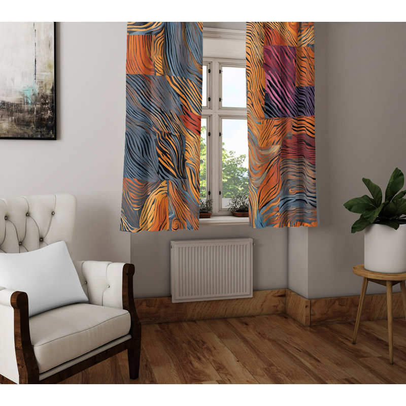 Semi Sheer Curtain Pair, 20" W x 82" L