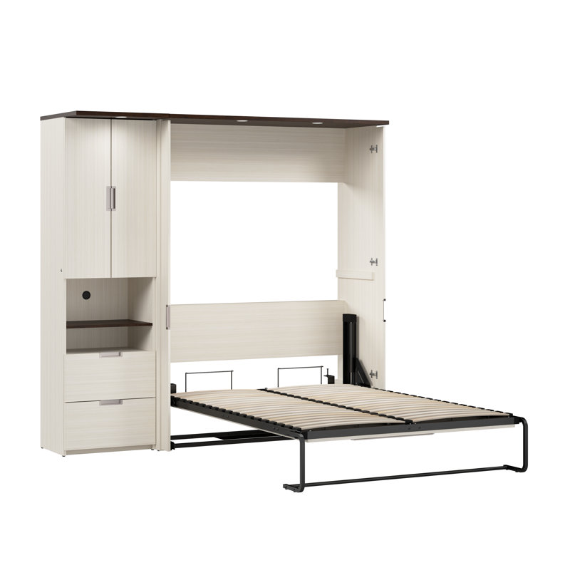 Lit escamotable avec armoire de rangement 84 W Oneybrook