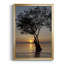 «Sunset Silhouette», reproduction encadrée de qualité supérieure - prête à être accrochée-88261526-88261525