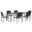 Gibsland 6 - Person Patio Dining Set with Rectangular Table-1866609593