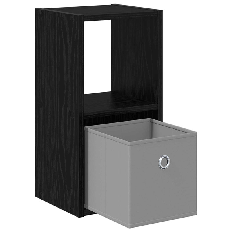 25.5 cm W Bedside Table, Black Oak