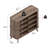 Aurel Mid-Century Modern 16-Pair Shoe Storage Cabinet with Fluted Sliding Doors-1011139251