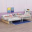 Lit superposé double au-dessus de grand lit double avec 2 tiroirs-990156251