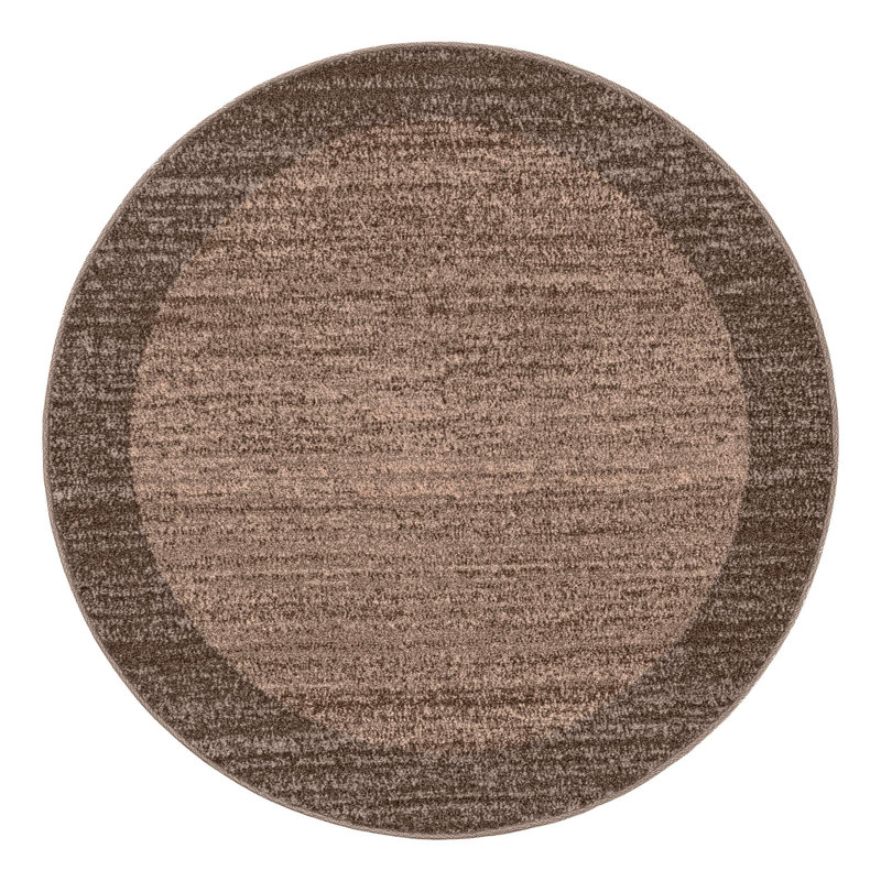Tapis brun Hermina, Rond 4 pi 1 po