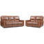 Ensemble de salon inclinable en cuir véritable 3 pièces Lloyd-1701223114-1755828190