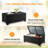 Versatile Brown Wicker Storage Side Table