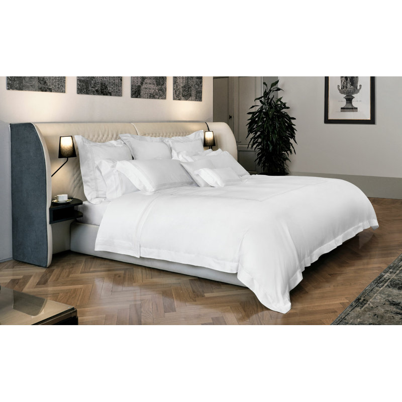 Granduca Percale Flat Sheet, King Flat Sheet, White