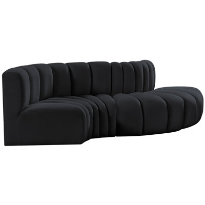 Houssam Upholstered Curved Sectional Reversible