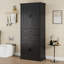 Armoire de rangement noire multifonctionnelle à 2 tiroirs | Idée de cadeau-681573977
