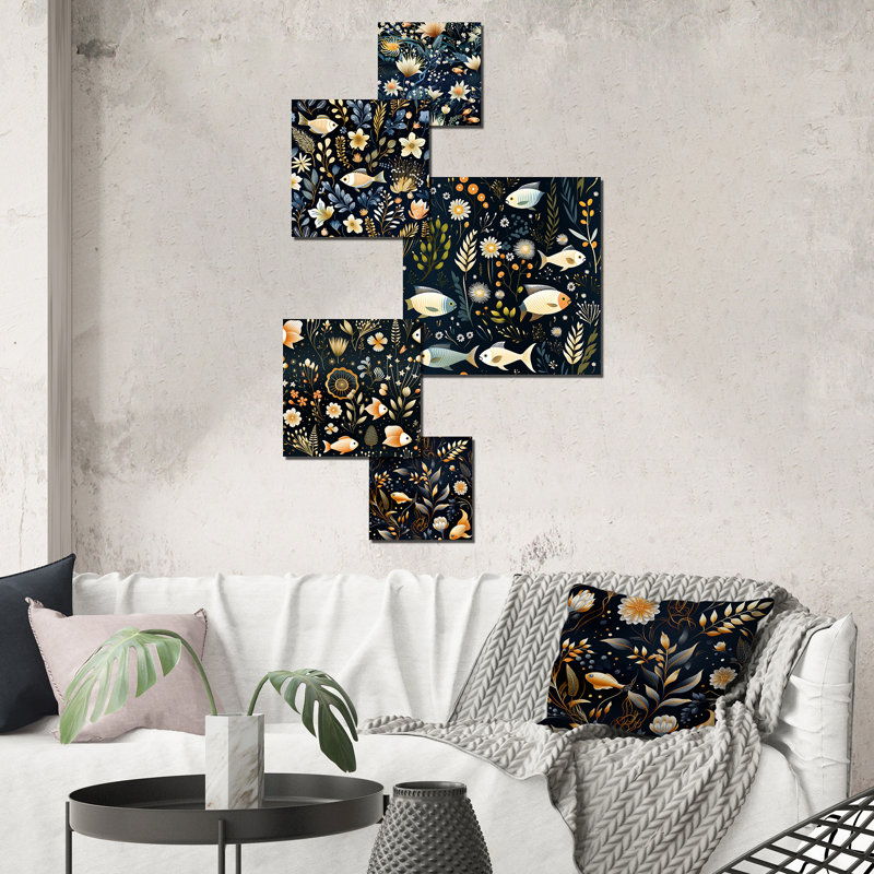 Rizzi - Ensemble d'art mural abstrait de 5