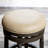 30" Bar Stool, Weathered Gray, French Gray Leather Seat - And Attractive Stool With Quality Suits Kitchen Or Area-1099303979-1099303981