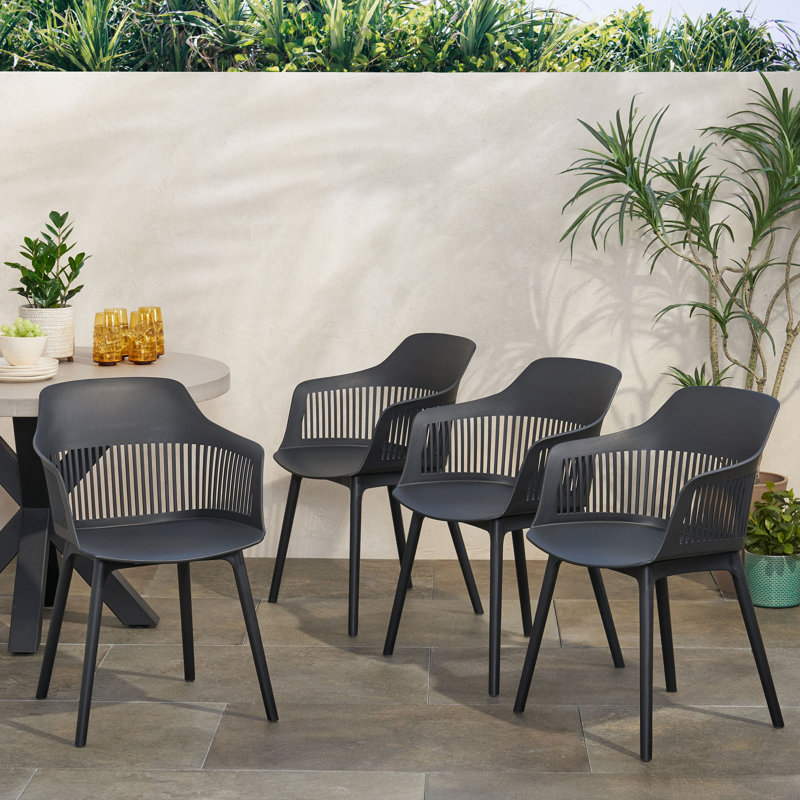 Fauteuils d'extérieur Jacqueline, Noir