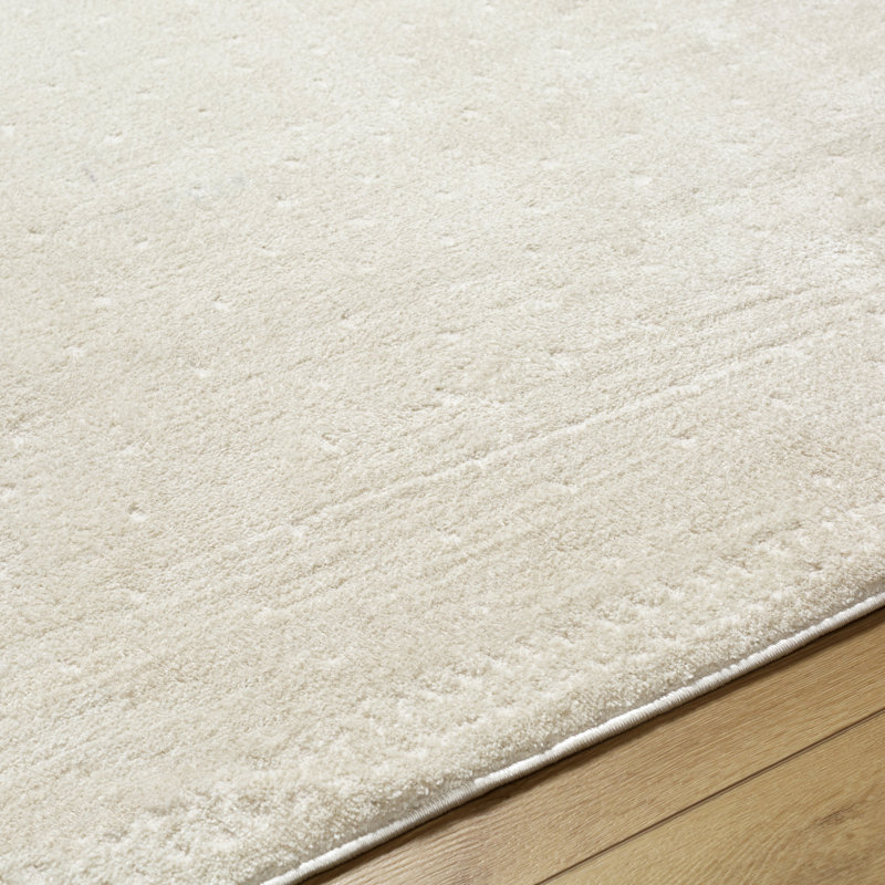 Athira Machine Woven Cream Area Rug, Rectangle 7'10" x 10'