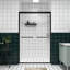 Double porte de douche coulissante avec rebord en verre chanfreiné, poignée en acier inoxydable, étanchéité à l'eau