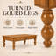 Table basse Vintage Farmhouse avec tiroir de rangement et pieds tournés en bois massif pour le salon-522096336