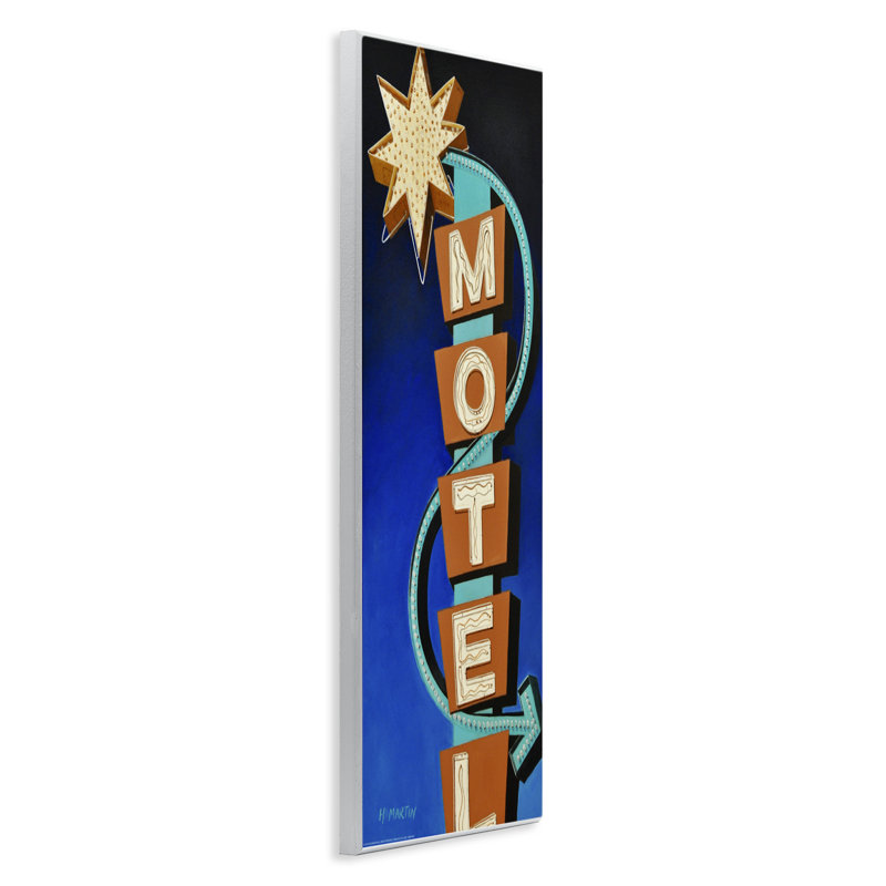 Plaque murale rétro pour hôtel, design par Heidi Martin