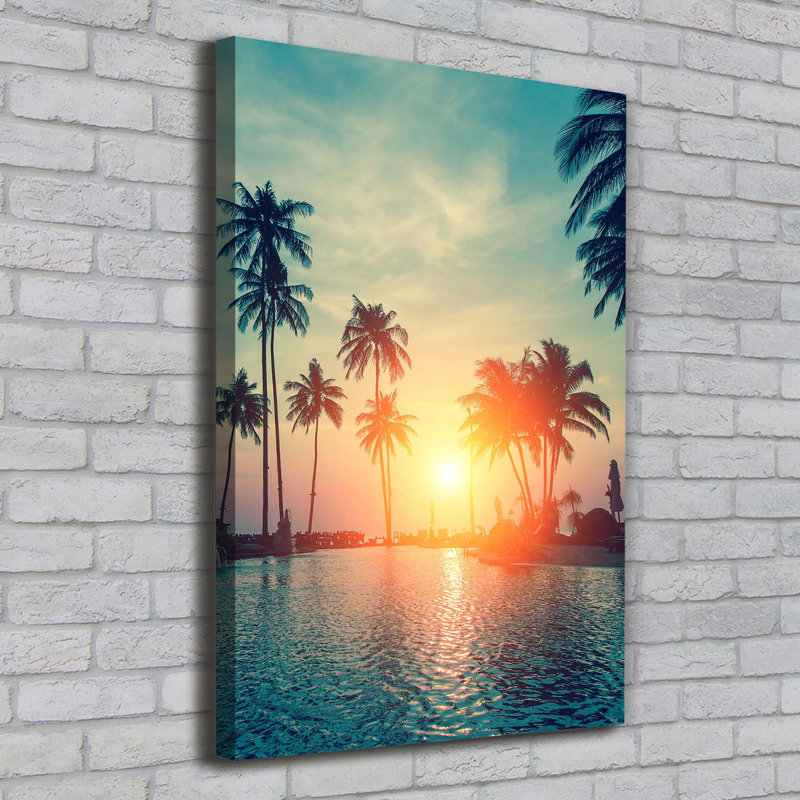 Tropical Beach - Wrapped Canvas Print