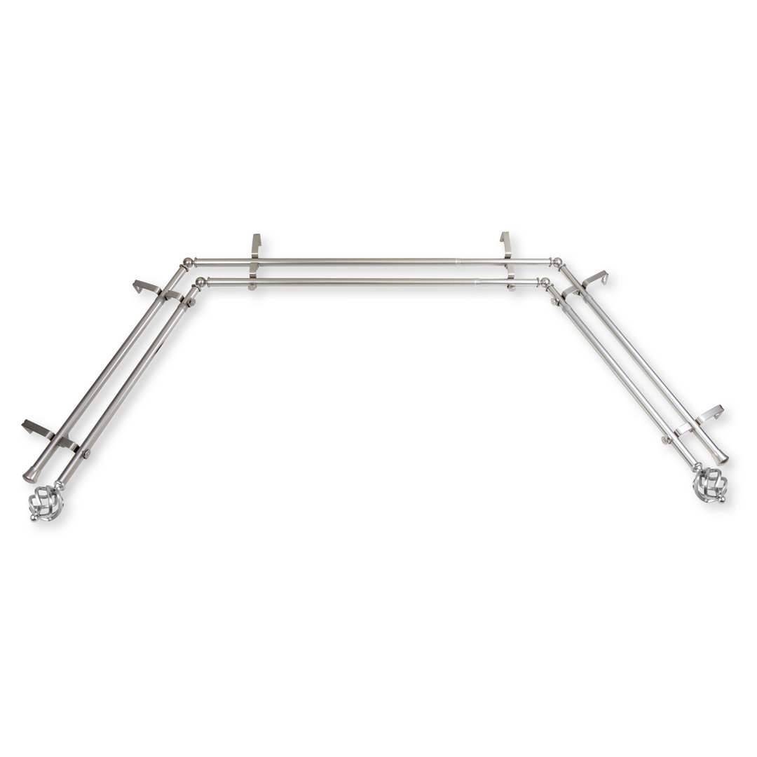 Leavens Bay Window Curtain Double Rod Winston Porter 