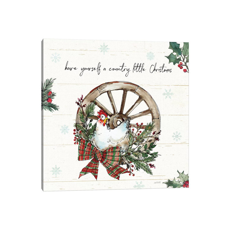 Holiday On The Farm V by Anne Tavoletti - Wrapped Canvas Print, 45.72 cm H x 45.72 cm W