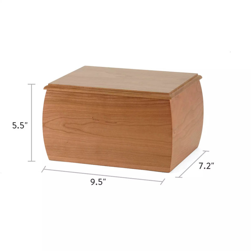 Grande urne adulte en bois de cerisier Benton