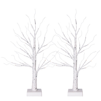 Adcock 2' Lighted LED Birch Tree
