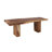 Vizcaino 86" Teak Solid Wood Pedestal Dinning Table