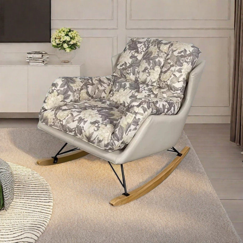 Chaise berçante rétro décontractée exquise