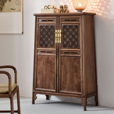 Nouveau meuble d'appoint évidé de style chinois