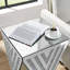 Table d'appoint avec miroir incrusté de cristal