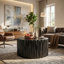 Table basse ronde noire MGO