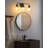 Elegant 3-Light Vanity Fixture with Frosted Glass:  Bathrooms, Hallways, and Bedrooms-399061046