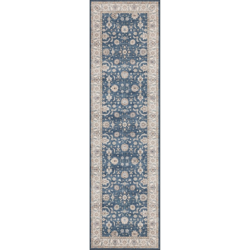 Premier GC_HAM4007 2X7 Navy Runner Rug, Blue, Runner 2' x 6'11"