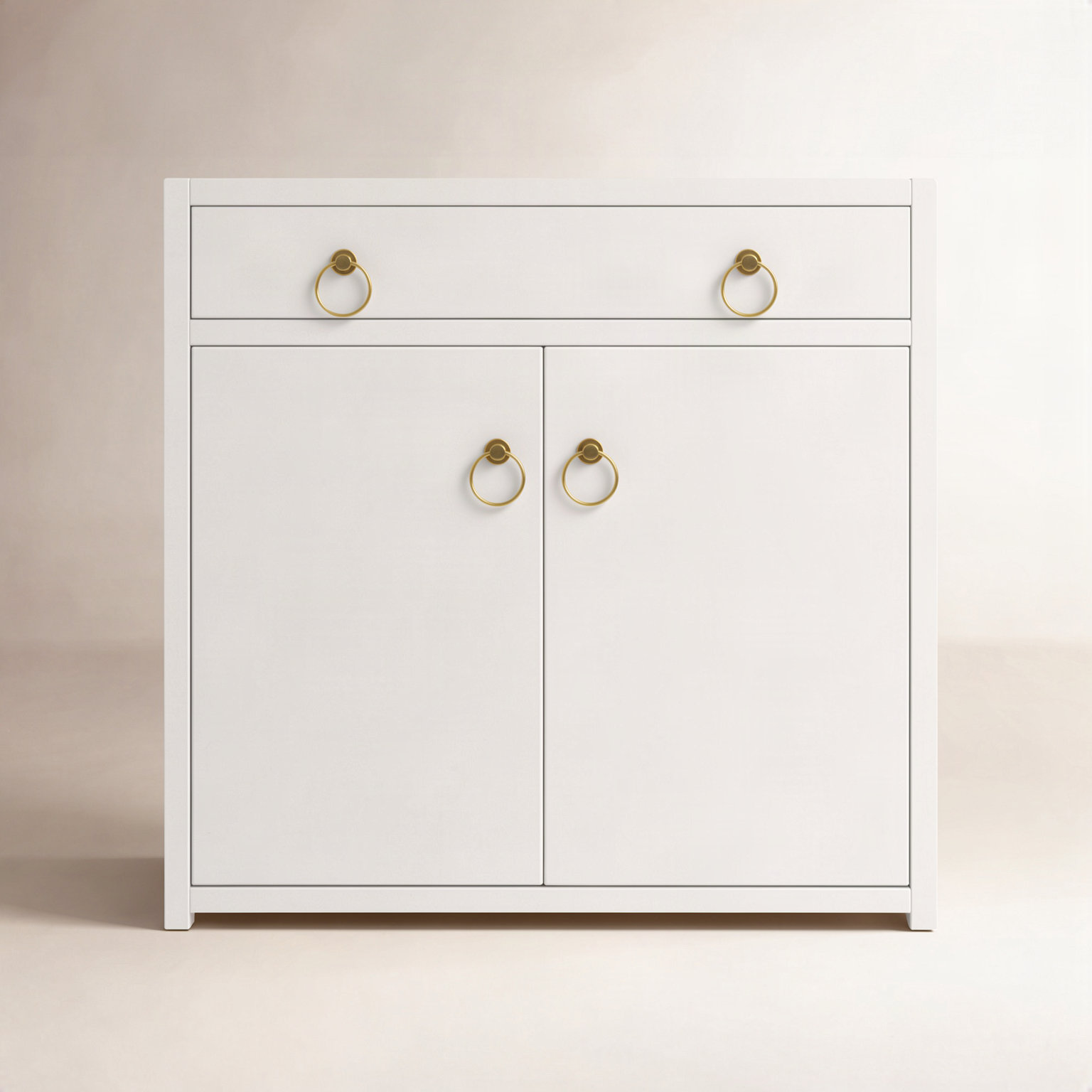 Elin Accent Cabinet, White