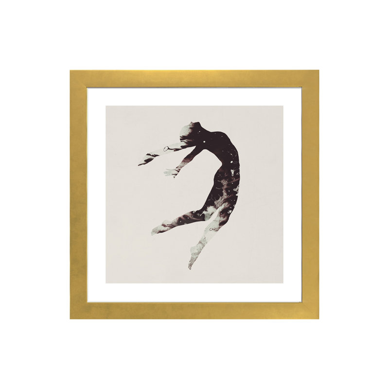 «Float Away I» par Daniel Taylor - reproduction d'art, H 24 po x l 24 po x p 1 po, Papier encadré doré