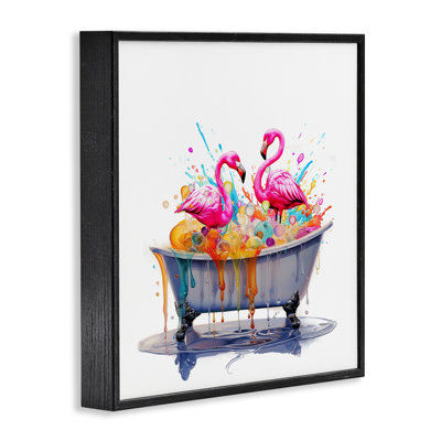 «Flamingo Bubble Bath», estampe numérique par Mary Cunningham