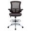 Modway Attainment Vinyl Drafting Chair - Drafting Stool With Flip-Up Arm-30609359
