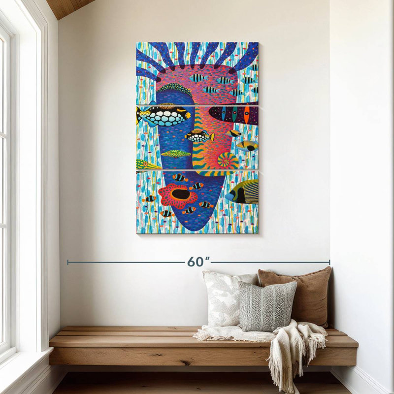 Visage de poisson Avery, H 45 po x l 28 po