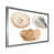 Toile avec cadre argenté