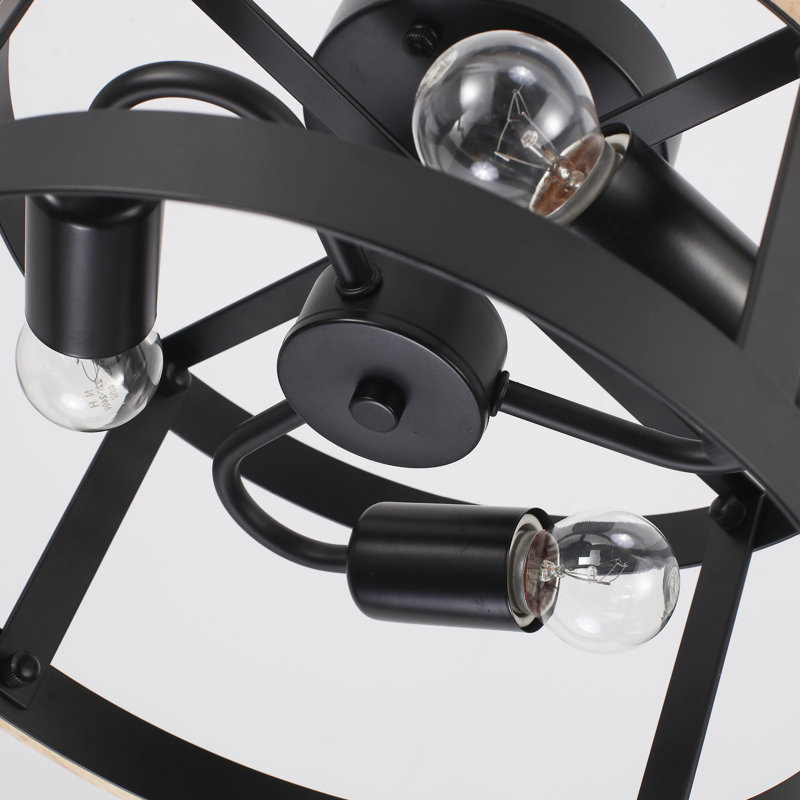 Plafonnier semi-encastré 3 lumières 11,81 po Akoowo