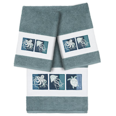 AVA 3 Piece Turkish Cotton Towel Set